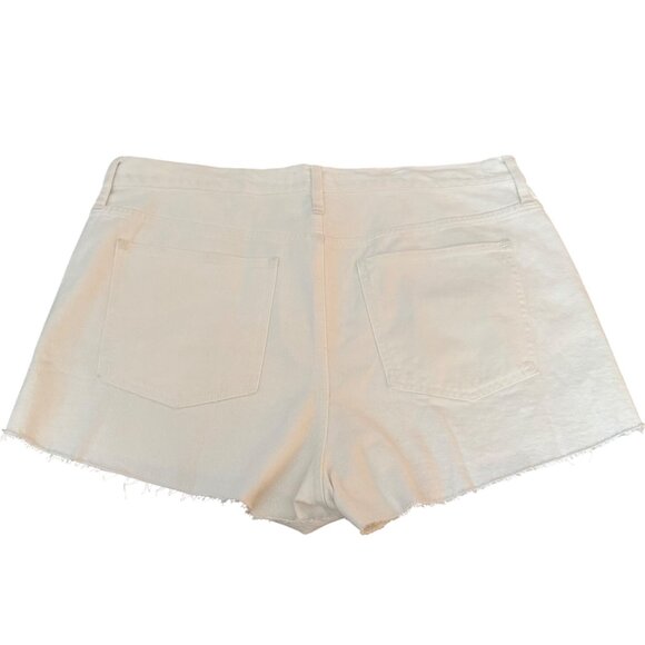 Madewell Relaxed Denim Shorts Women's Mid Rise Button Fly White, Size 32 NWT - Picture 2 of 12